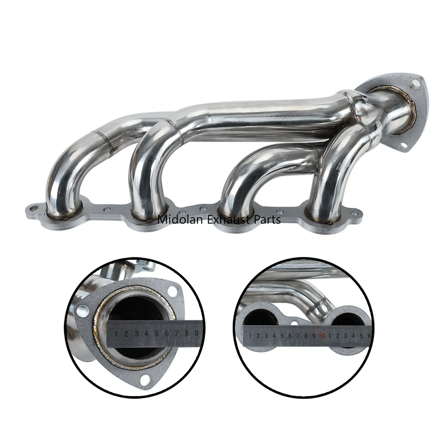 Shorty Exhaust Header Manifold For 02-16 Chevy Silverado 1500 2500HD 3500HD 4.8 5.3 6.0L