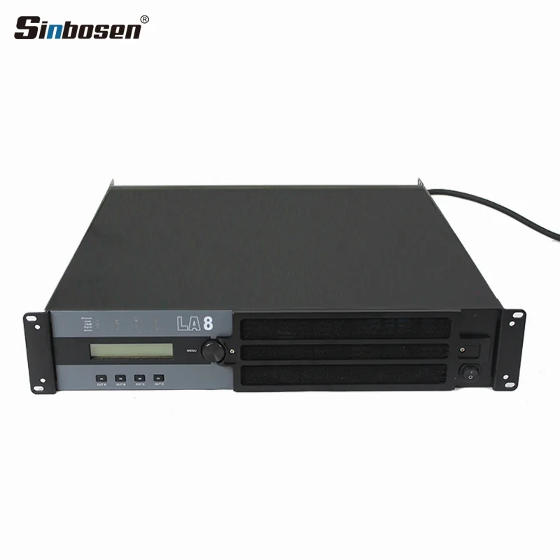 Sinbosen sounds amplifier LA8 4 channels audio equipment 10000q 2000 watt professional power amplifier