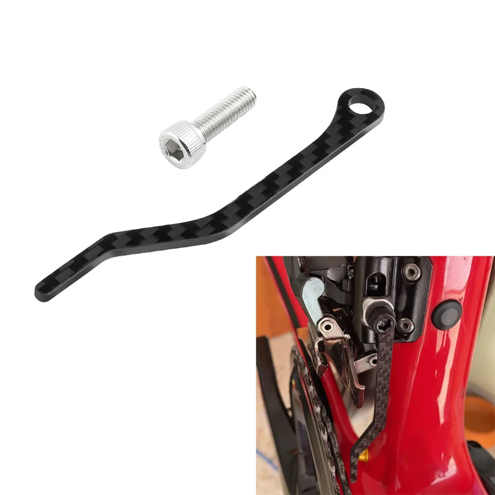 Carbon Fiber Chain Catcher Drop Keeper Bicycles Chain Anti-Drop Stabilizer Ultralight Chain Guide Drop Catcher Device