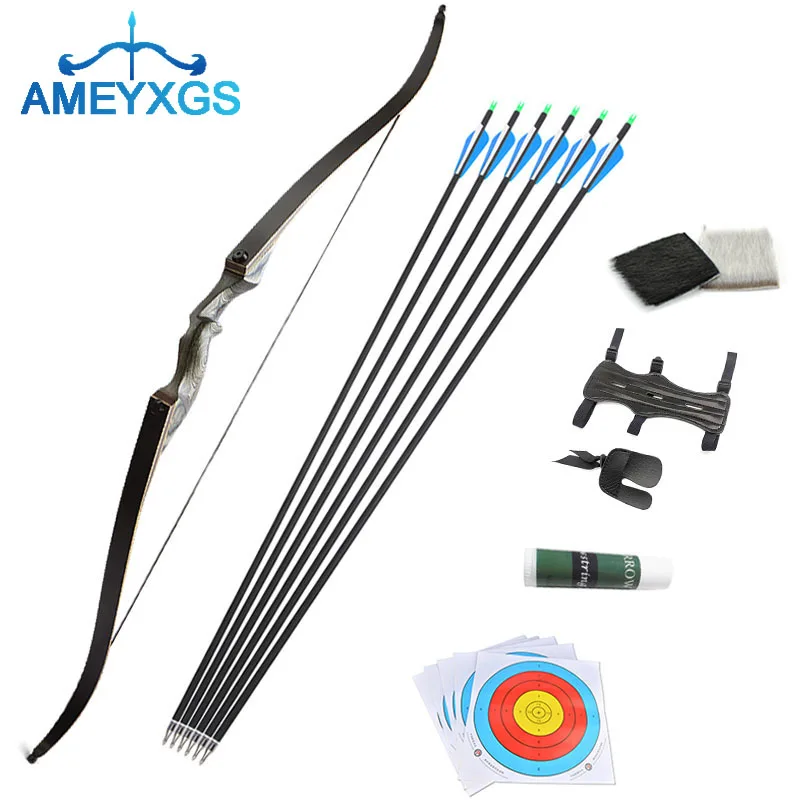 

20-60lbs Archery Recurve Bow 60inch Takedown Split Bow Left/Right Hand Lamination Bow Limbs for Hunting Shooting Accessories