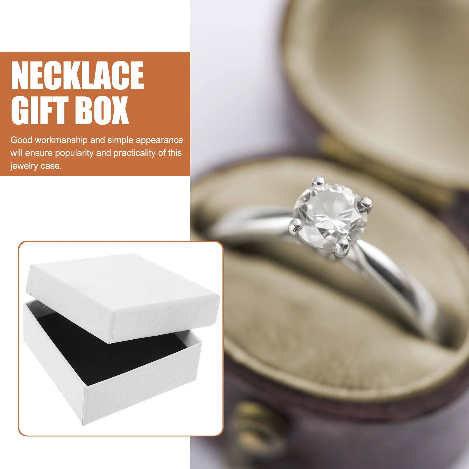 20pcs Necklace Gift Box Necklace Pendant Boxes Earring Storage Case Reusable Jewelry Packaging Boxes