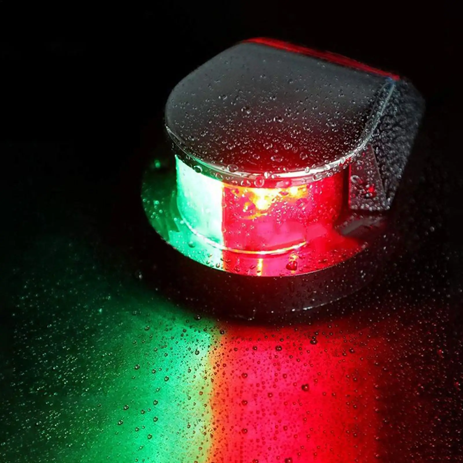 LED Boat Navigation Lights 12 LED Beads Boat Lighting Fixtures Safety Marker Lamp For Yacht Canoe Kayak Trailer Canal Heavy Rain