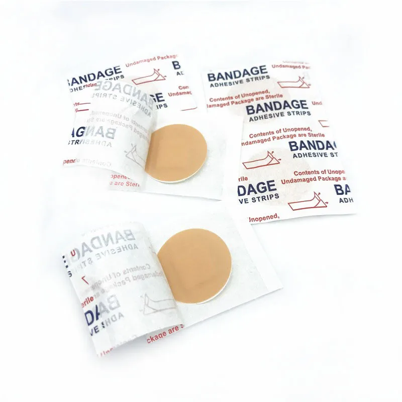 50pcs/set Transparent Non-transparent Band Aid Round Wound Dressing Patch First Aid Sticking Plaster Circle Adhesive Bandages