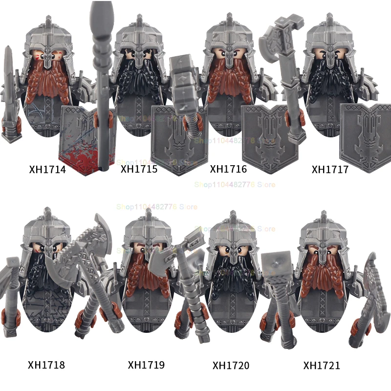 BR883 soldats anciens médiévaux château militaire chevaliers Mini figurines guerrier garde briques armes accessoires enfant jouets cadeaux