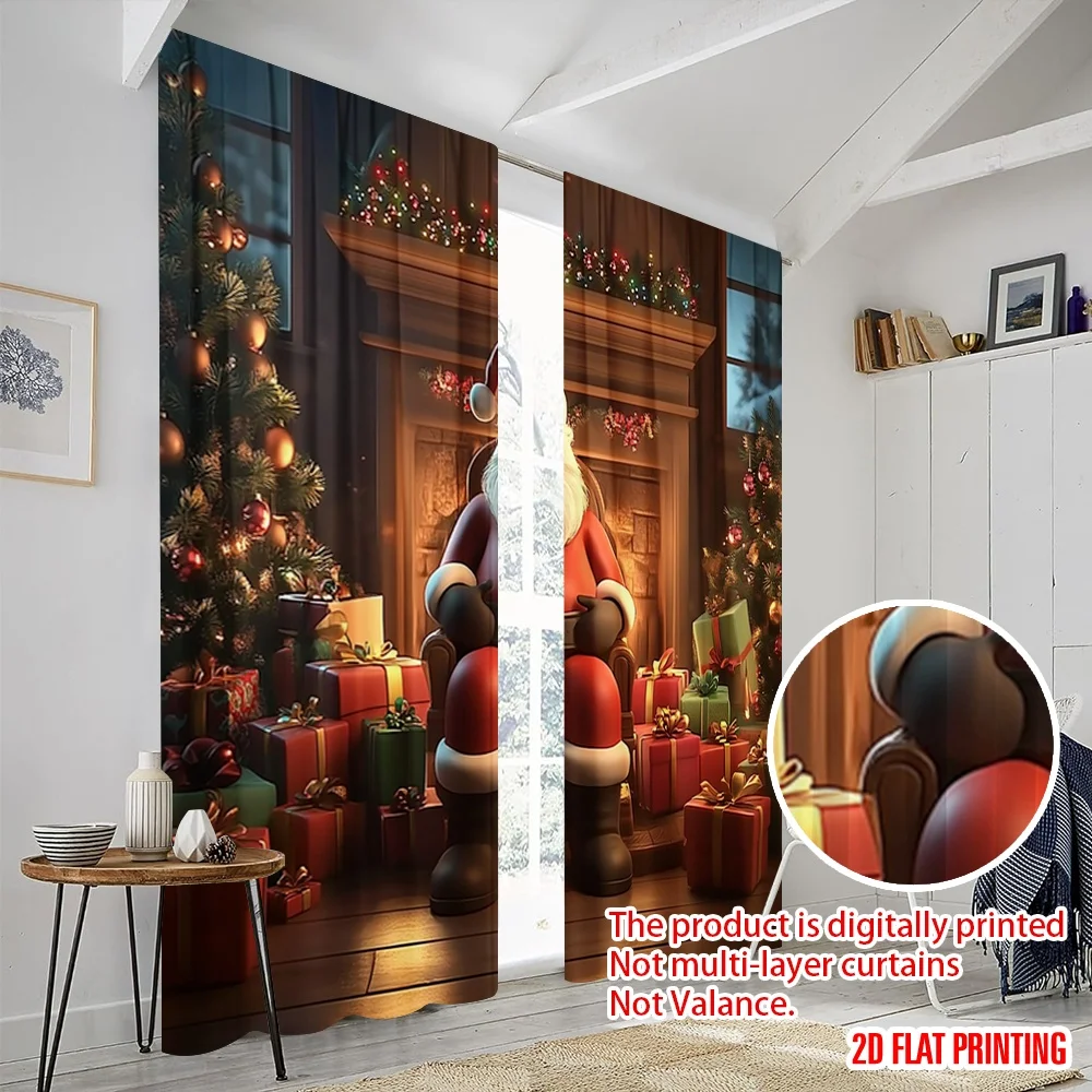 2 قطعة، ستائر مطبوعة على شكل طائرة ثنائية الأبعاد معلقة على الحائط (2) بوليستر متين متعدد الاستخدامات (بدون قضيب) هدايا لغرفة النوم ومختلف