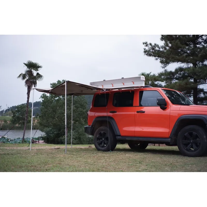 Full Size 270° RV Awning Enhanced Version - Extra Large Car Sunshade Tent for Camping Car