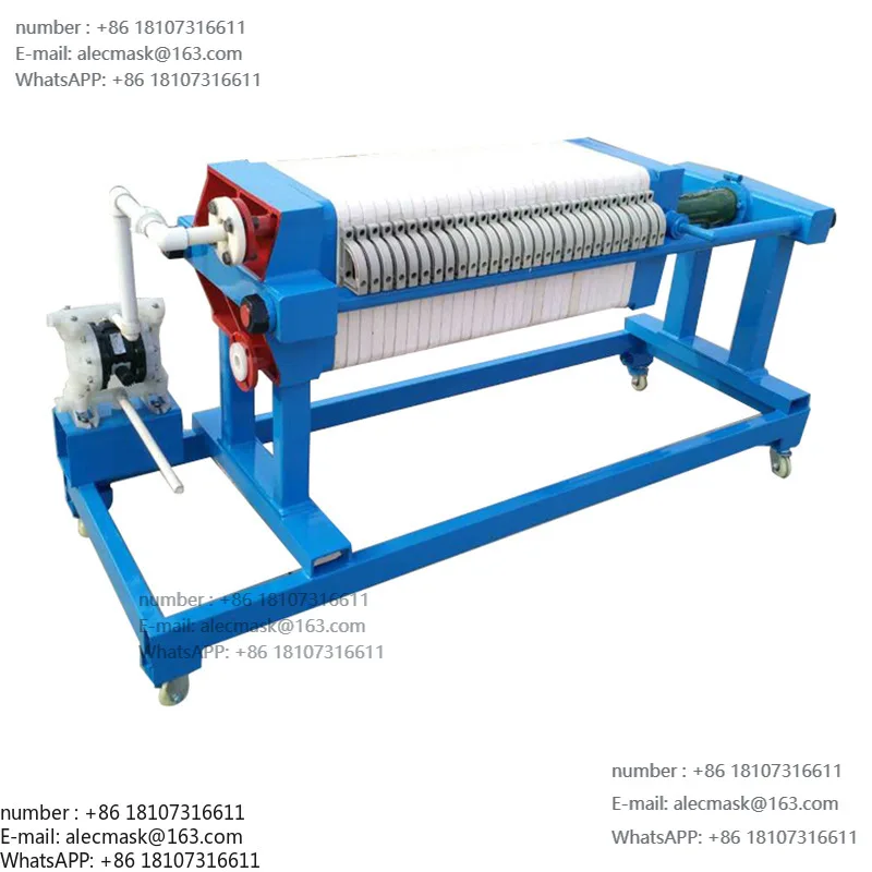 

Plate and frame filter press, sludge dewatering filter, slurry separation and treatment equipment, small manual filter press