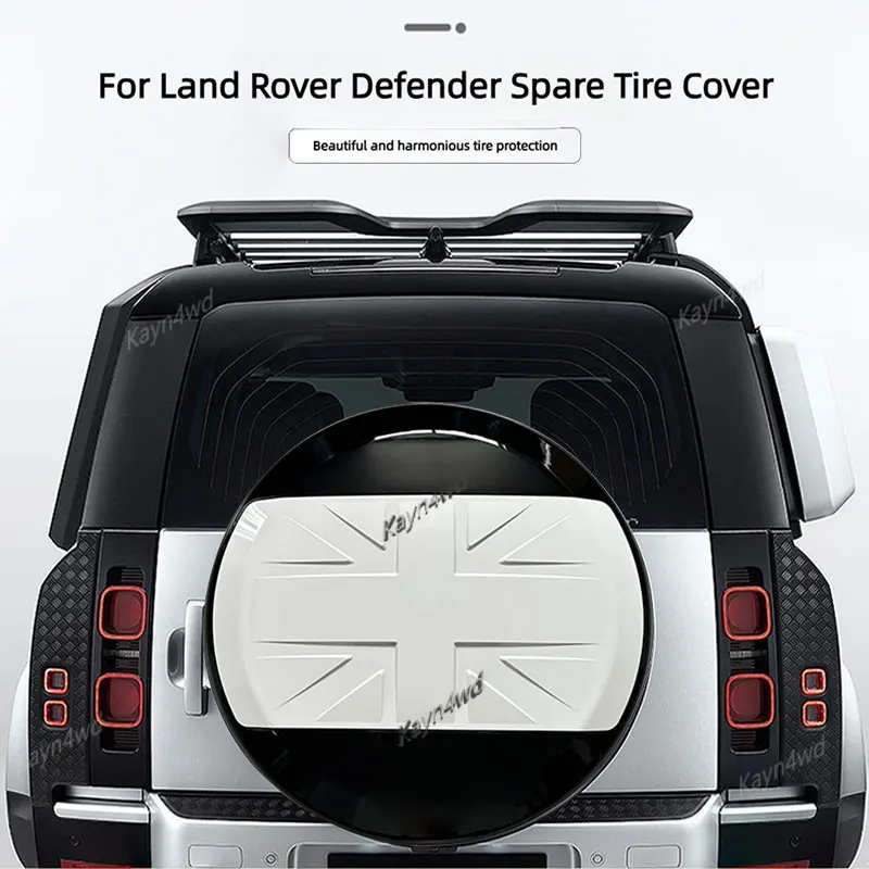Off Road 4x4 Car Exterior Accessories ABS Spare Wheel Tire Cover Protector For 2020- 2025 Land Rover L663 Defender 90 110 130