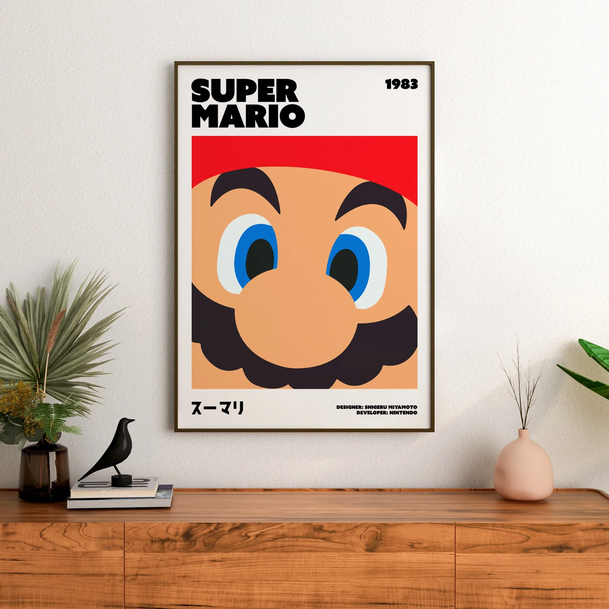 

Super Mario Poster Print Mario Wall Art Game Fan Gift Canvas Painting Print Art Poster Home Decor Suitable for Bedroom Game Room