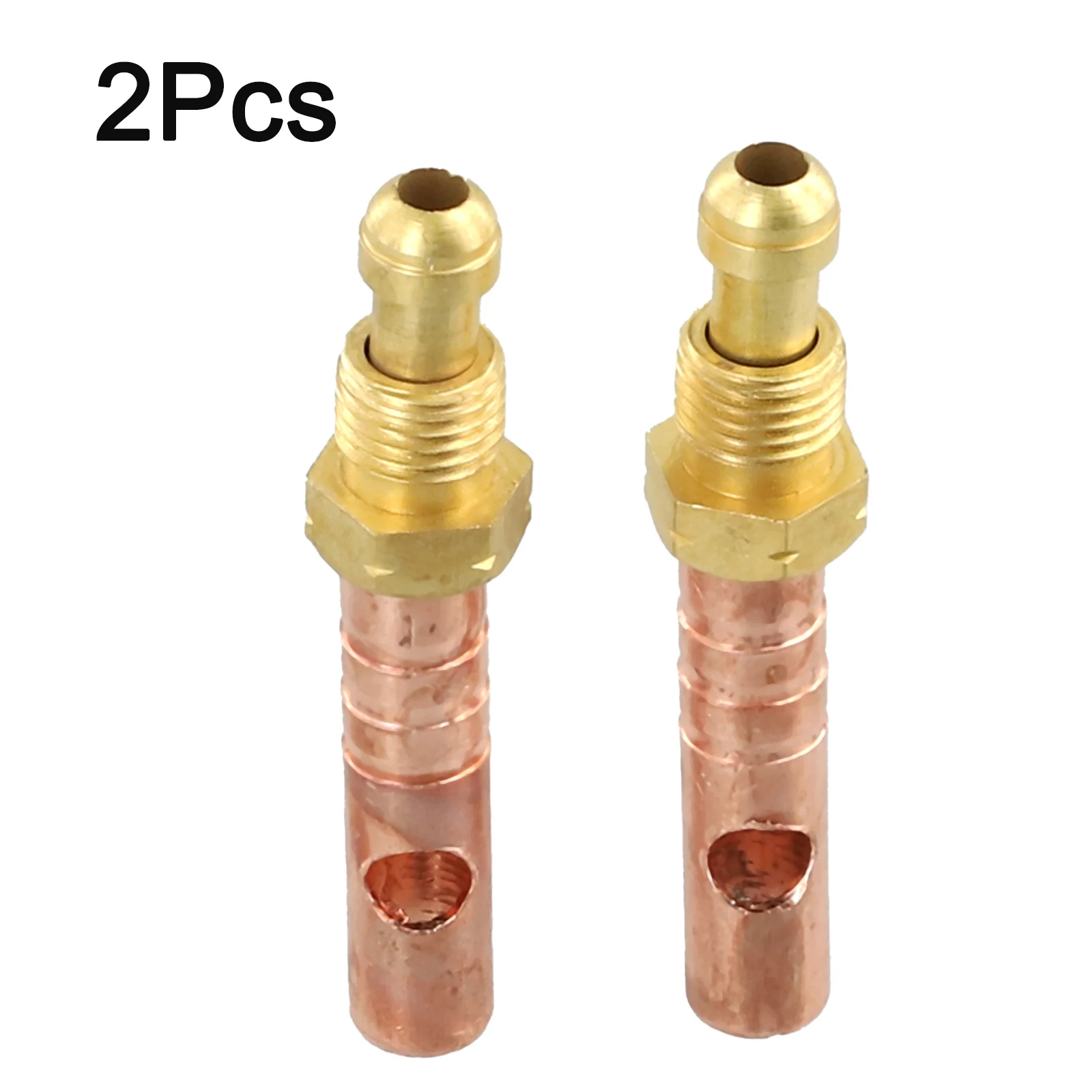 2pcs TIG Welding Torch Connector Adapter For WP18 TIG Welding Torch Copper TIG Welding Torch Head Adapter 8mm Outer 6mm Inner