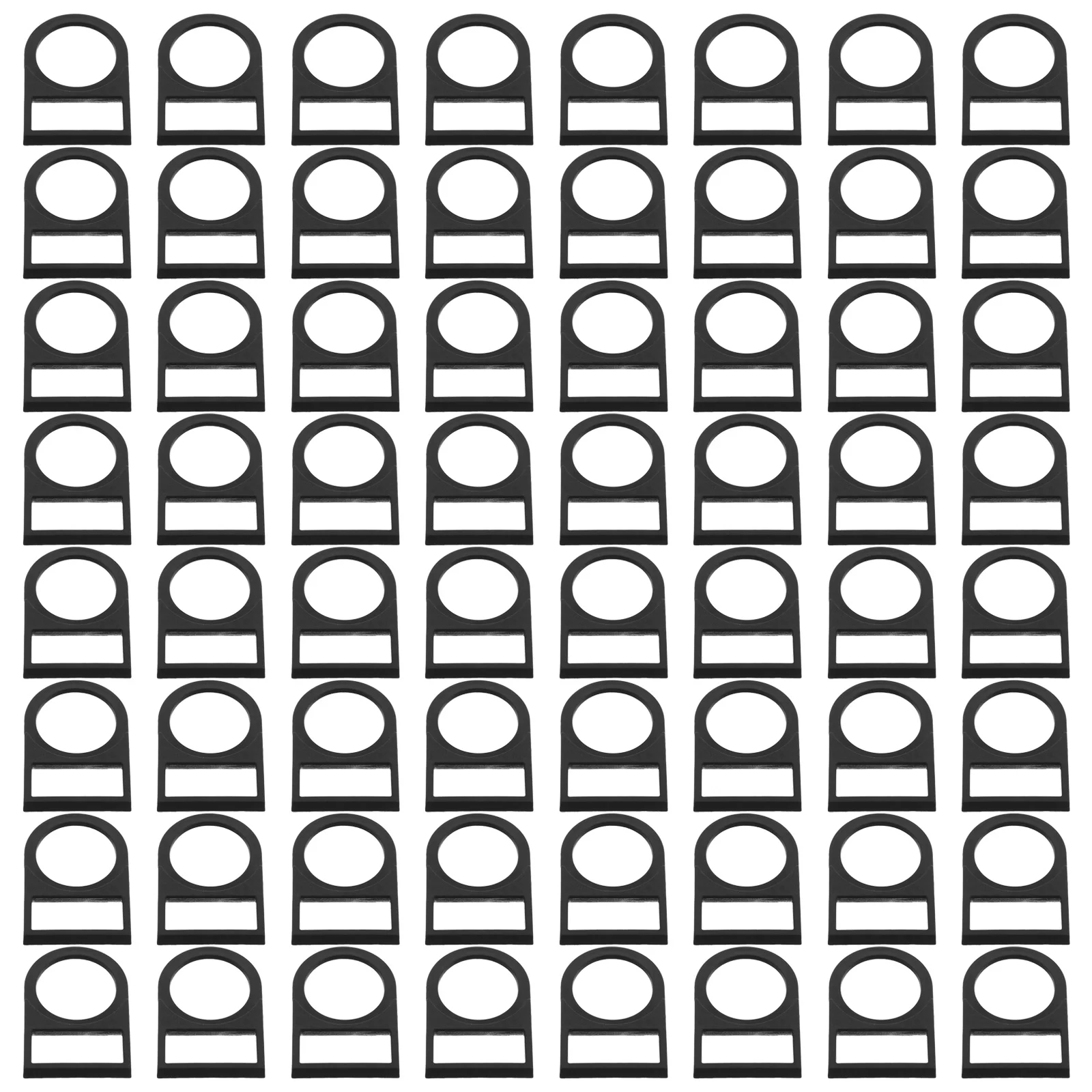 100pcs Electrical Signage Accessories Plastic Switch Notice Board For Signal Light Button Backlight Label Box Black