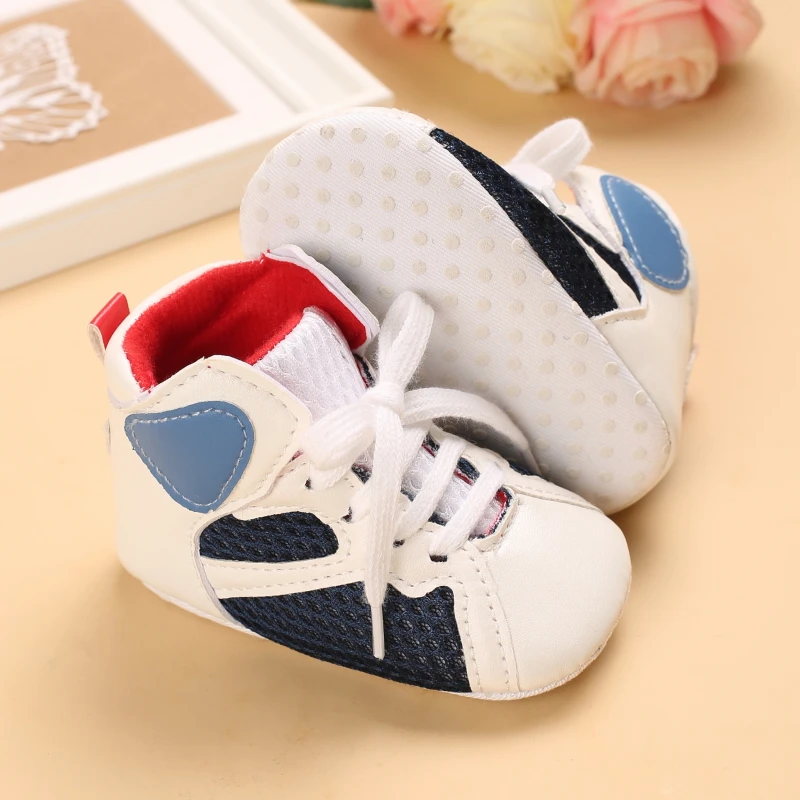 0-18M Newborn Baby Canvas Shoes Anti-slip Soft Baby Boy Girl Sneakers Casual Multi-Color Toddler First Walkers Crib Shoes