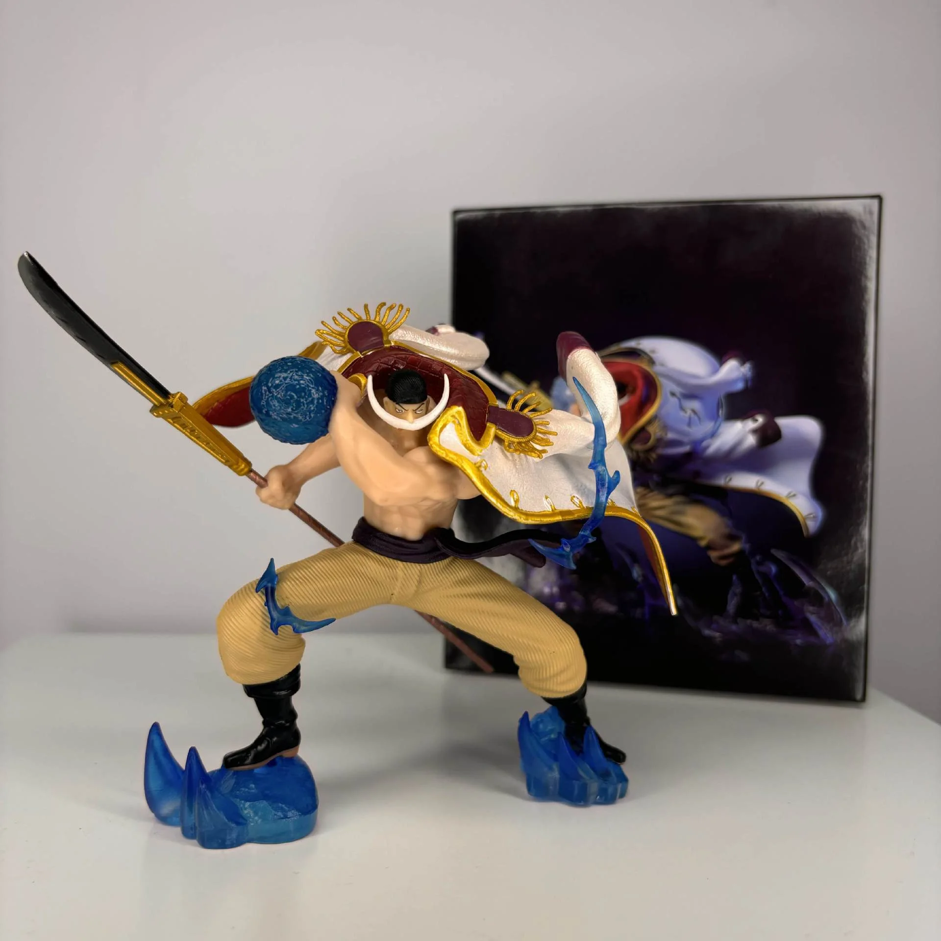 

One Piece LX Battle Whitebeard -13CM Battle Form Boxed Statue Model Handmade
