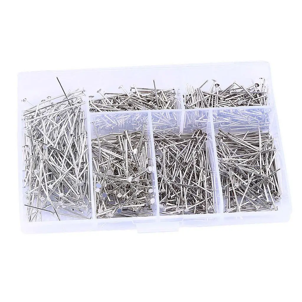 Office T Pins with Organize Box, Durable Push Pins, Good for Securing Document on Cork Board, Pinning Decorations to Wall