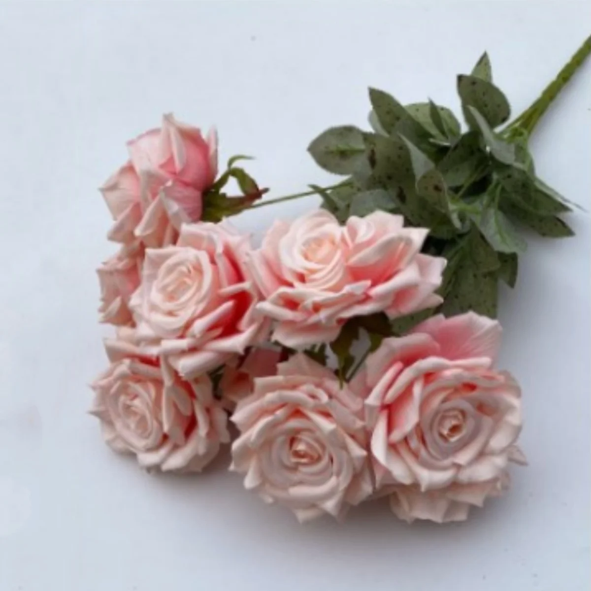 Large 9 Heads Roses Artificial Silk Flowers 18.9in Long Stems Bouquets For Wedding Decorations Bridal Floral Party Table Decor