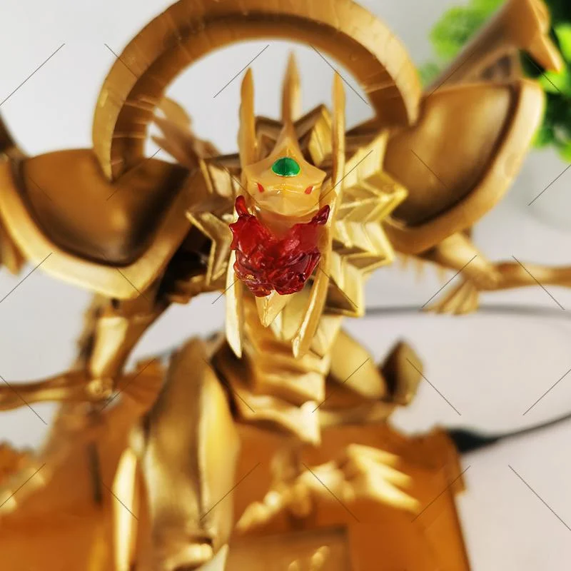 2025 novo du monstros anime ornamento de mesa estátua dragão alado três deuses ilusorios figura colecionável anime eles modelo presentes