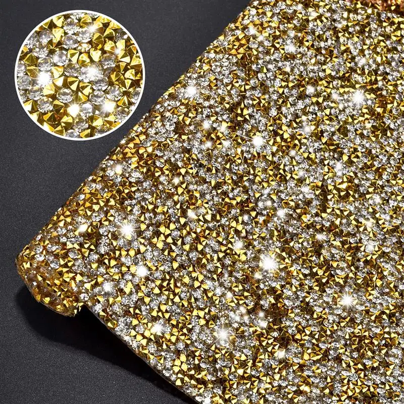 24*20cm Self Adhesive Diamond Glitter PU Sparkle For Wedding Party Craft Wallpaper Borders Decor Material Handmade DIY