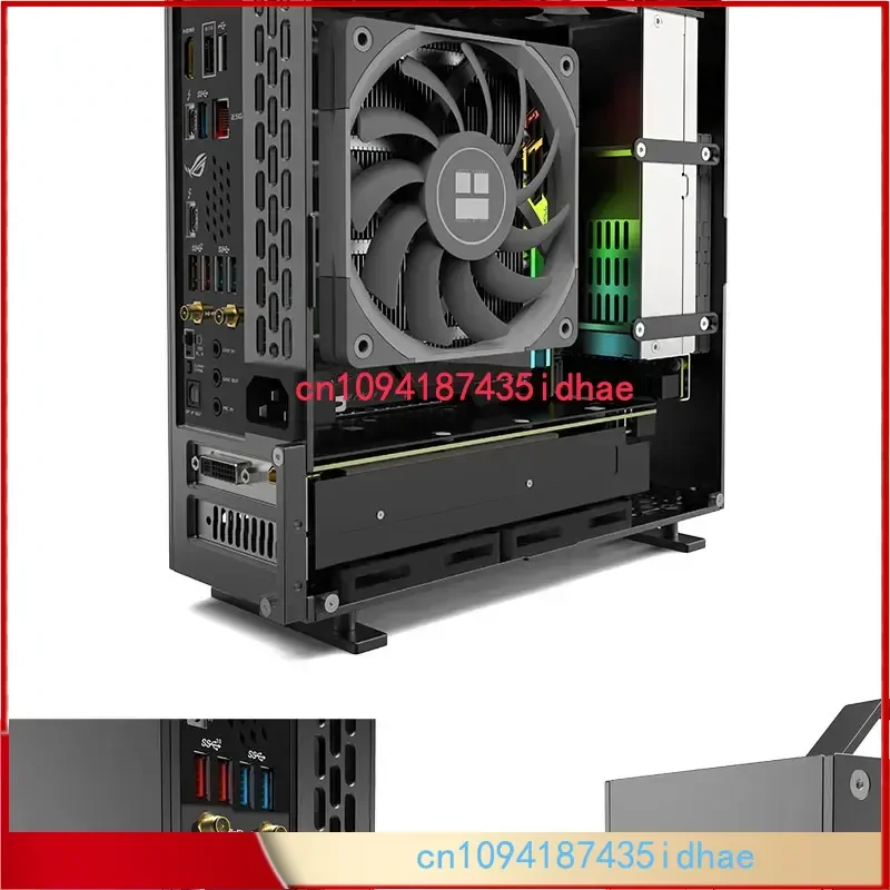 Lzmod Mini A24-V5 2.0 Dual Slot Independent Display 1U Netzteil ITX-Gehäuse Doppelseitige Fase