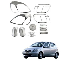 Brand New Car Modification Exterior Decoration Accessories Trim ABS Chrome Cover Kit For Toyota Vitz Yr99 19961998 1999 2000