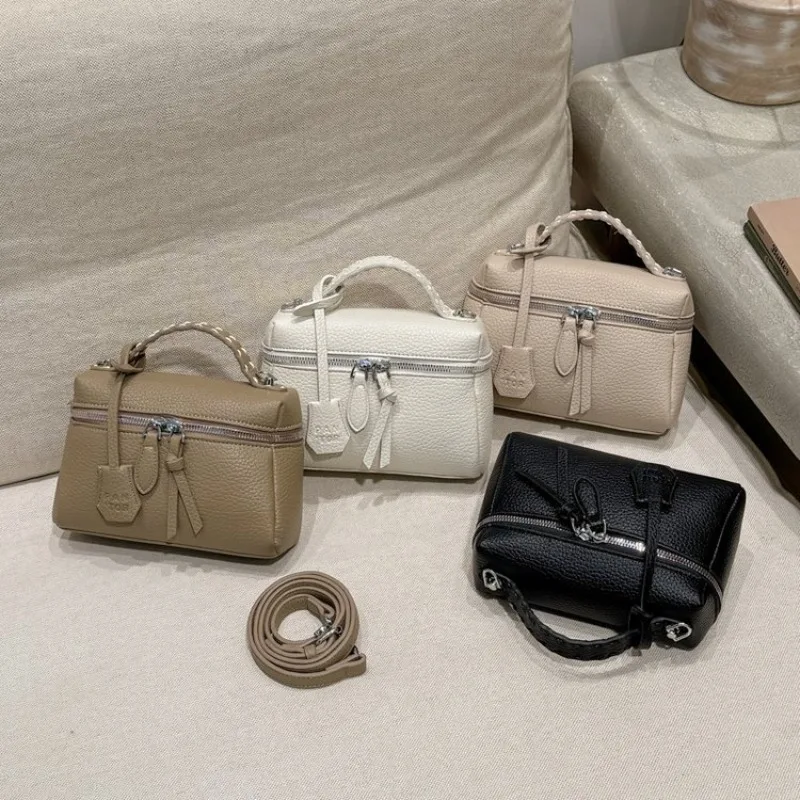 

Stylish Original Diaper Bag High-End Leather Clutch Trendy Letter Logo Tote Best Superstar Show Handbag For Daily Commute
