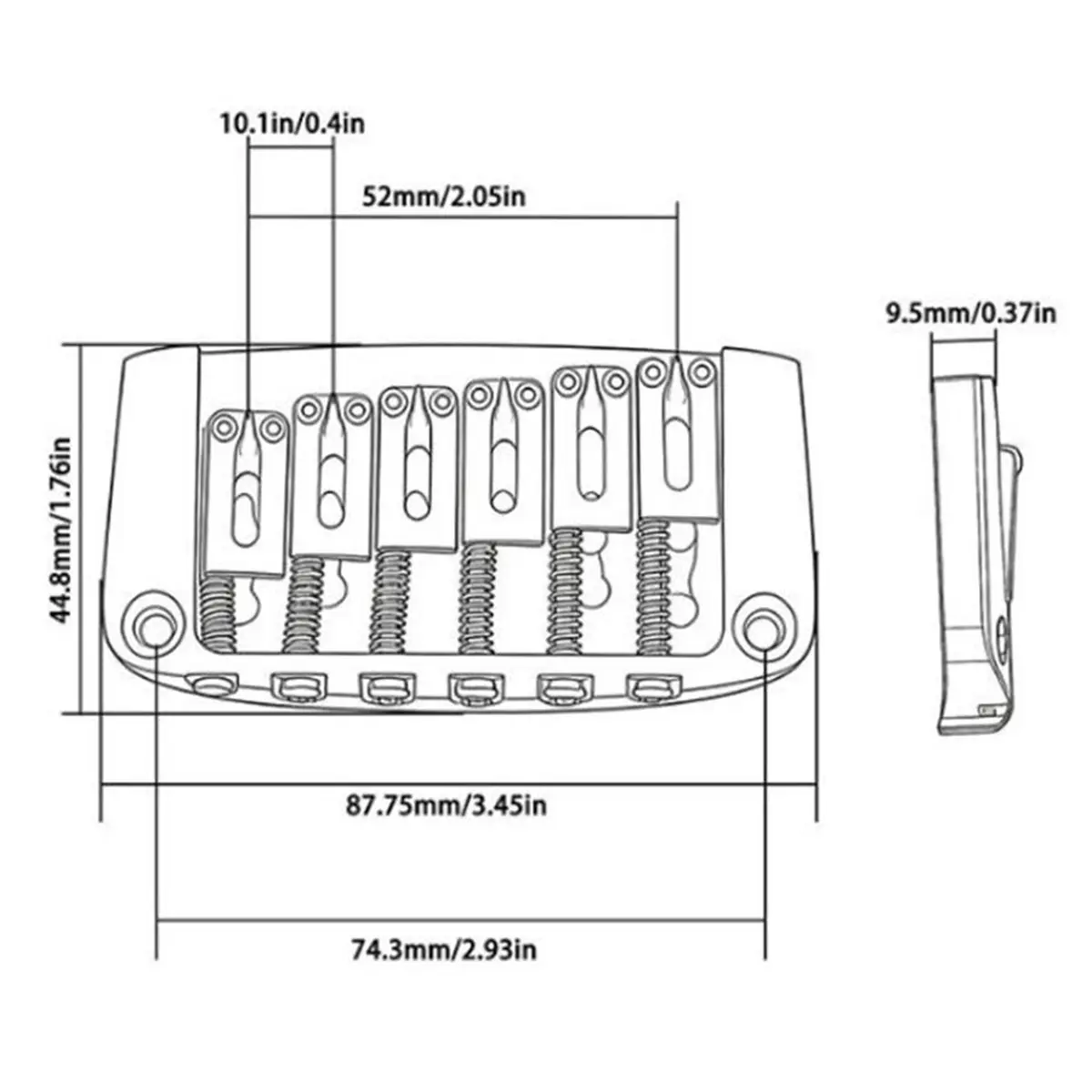Black 6 String Guitar Fixed Bridge Electric Guitar to Maximize Sustain and Enhance Overall Tonality Black