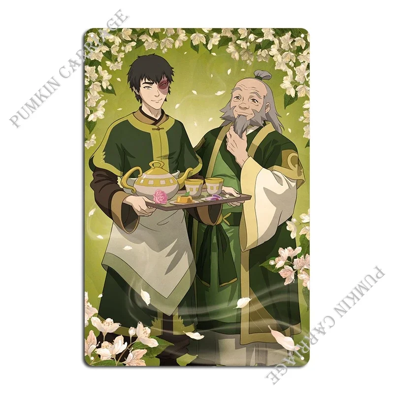 Zuko & Uncle Iroh Iroh's Delectable Tea Avatar the Last Airbender Metal Painting Party Designing Club Tin Sign Poster