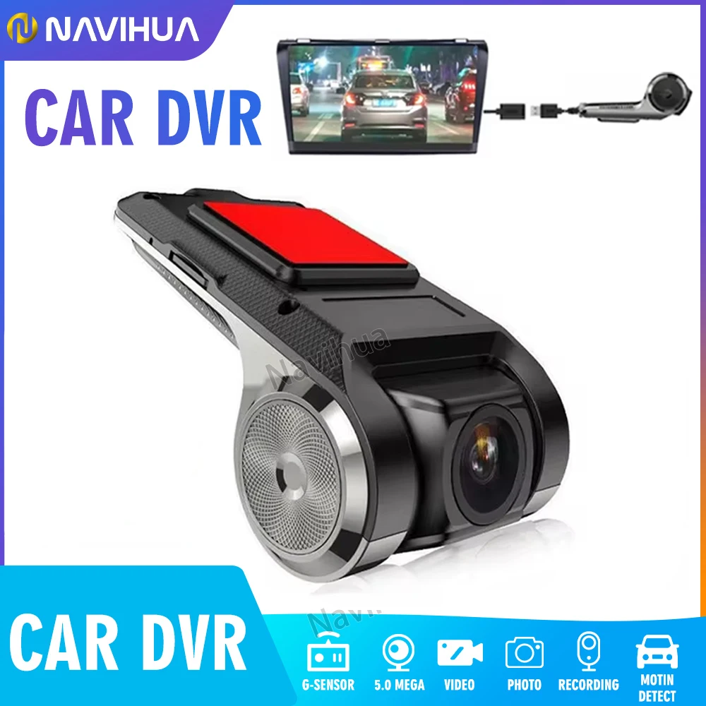 

Car Dash Cam USB HD 1080P 170 Degree Wide Angle Car Camera Recorder Front ADAS Dashcam Android DVR Auto Recorder Night Version