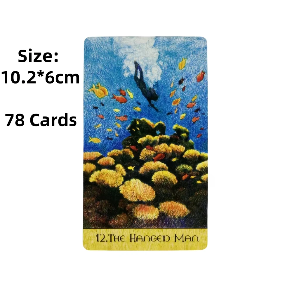 بطاقات التارو الخيالية للحديقة مكونة من 78 رسائل على سطح السفينة أوراكل رؤى إنجليزية إصدار العرافة ألعاب لعب بوراد #2