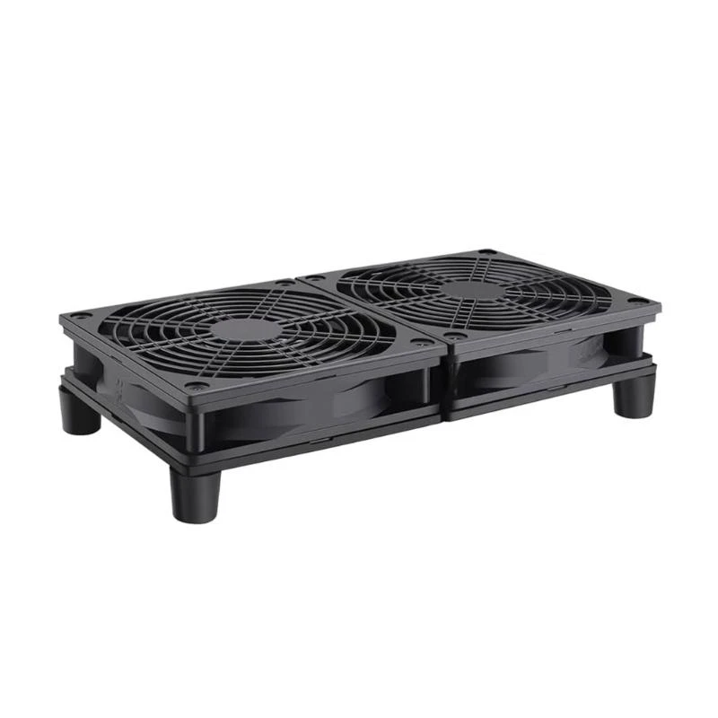 83CE 2x120mm Computer Fan 2400RPM with Adjustable Speed for PC Chassis Temperature Control Water Cooling Syetem Fans