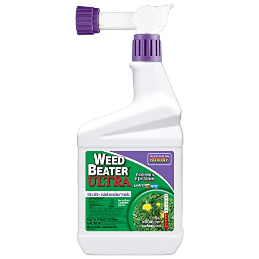 

Средство от сорняков Weed Beater Ultra 32 унции: быстродействующая защита от широколистных сорняков в теплую и прохладную погоду, готово к применению