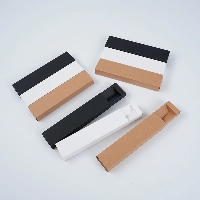 50pcs  Wholesale Paper Pen Box Gift Packaging Gel Pen Packing Package Pencil Display Cases