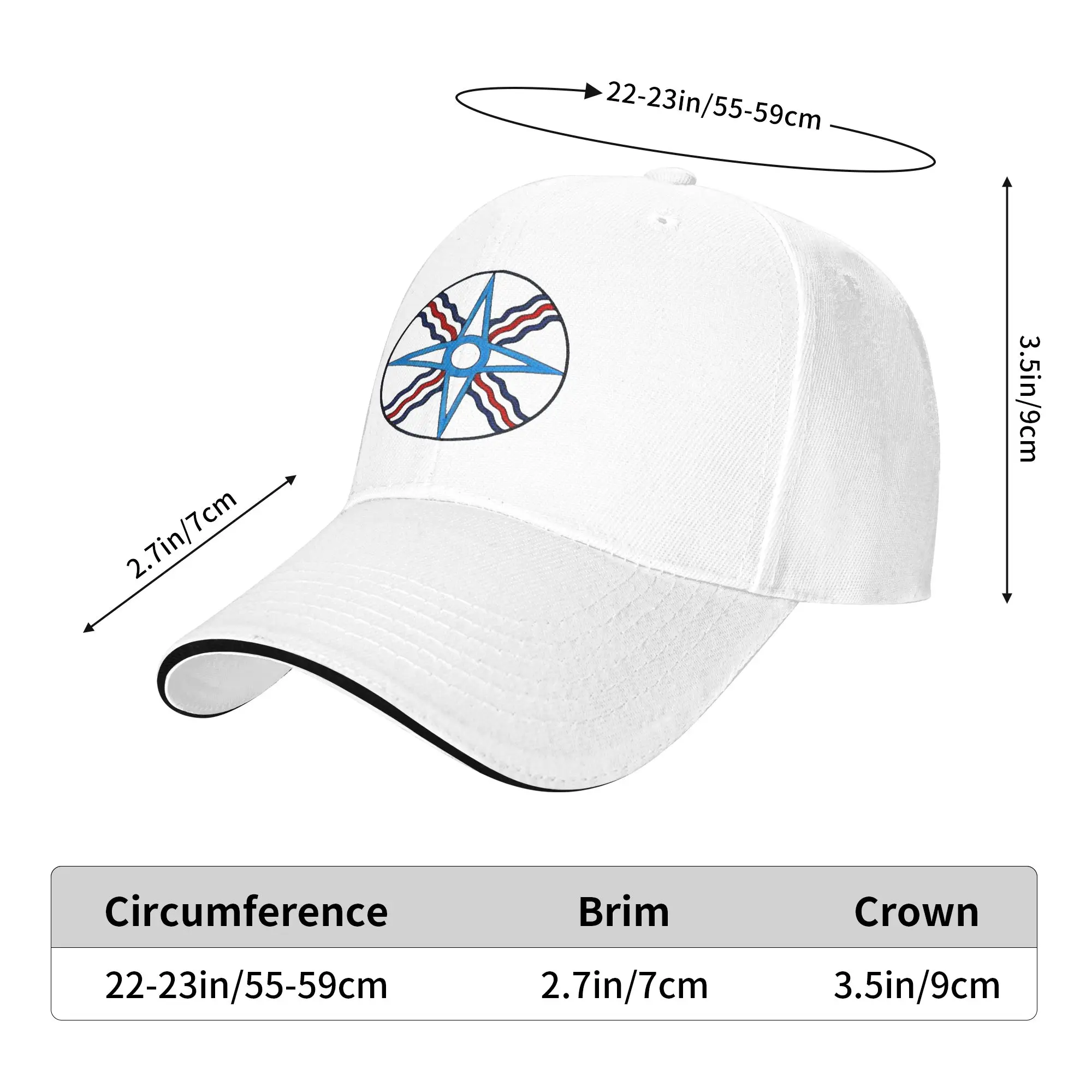 Assyrian Flag  Baseball Cap  Fashion Men Adult Trucker Hat Sun Visor Print Tennis Skate Baseball Caps Gift Idea