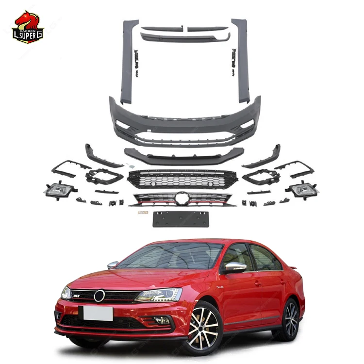 

Body Kit for Volkswagen Sagitar 2015 to GLI Style Body Kit Modification with Front Bumper Rear Diffuser Side Skirts Grill
