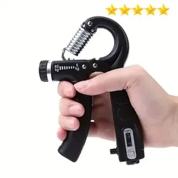 【Hot sales】Adjustable Hand Grip Strengthener, Counting Finger Gripper, Portable Wrist Exercise Equipment For Hand