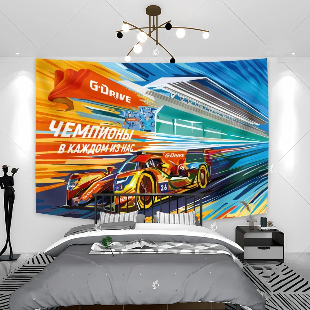 90x150cm Cartoon Anime Car Cool Decoration Wall Tapestry Home Bedroom Flag