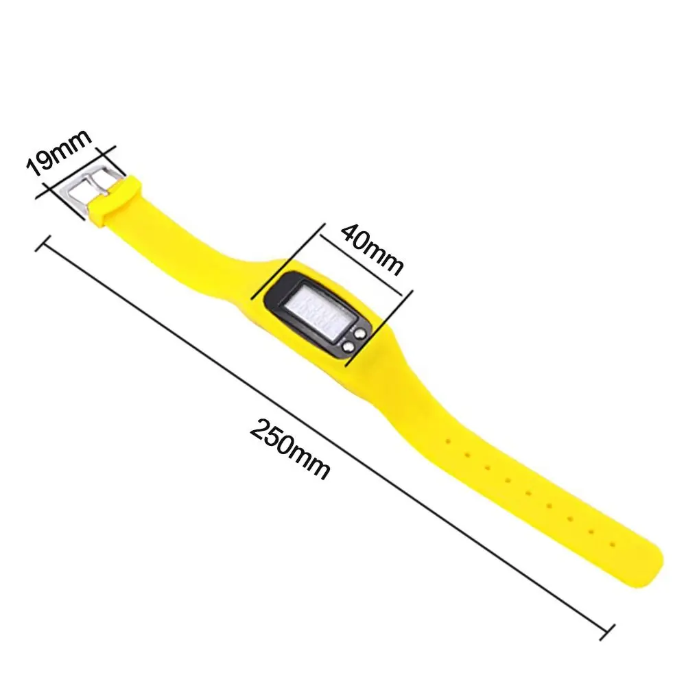 ساعة معصم لتتبع اللياقة البدنية، عداد الخطى، عد الخطوات الرياضية، سوار ذكي مقاوم للماء، شاشة LCD من السيليكون، عداد السعرات الحرارية #6