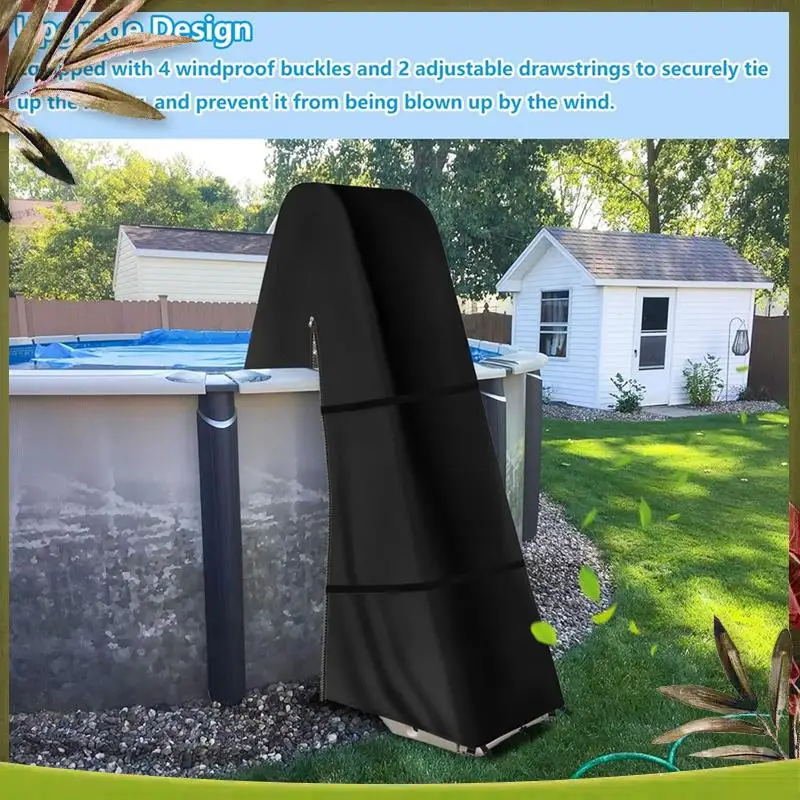 

Reliable-Outdoor Pool Ladder Cover,Heavy Duty Anti-UV Cover For Patio Swimming Pool ,Zippered Ladder Cover For A Frame Ladder