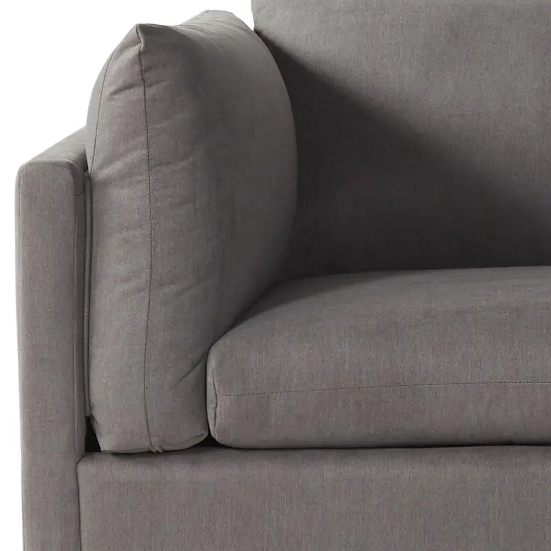 Cuddler Armchair With Ottoman Comfy Soft Backrest Modern Design Accent Chair