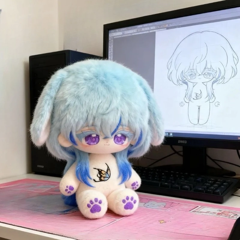 

20 см игра Wuthering Waves The Shorekeeper Kawaii косплей аниме хлопковая кукла тело мультфильм DIY мягкие плюшевые игрушки фигурки фанаты подарки