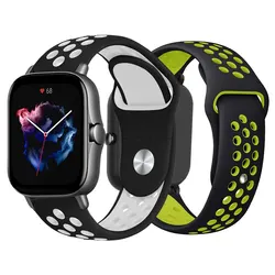 Pulsera para Amazfit bip, correa de silicona de 20mm y 22mm para reloj deportivo GTS/2/2e/GTS2 Mini/GTR 42mm/47mm/GTR2/2e/stratos 2/3