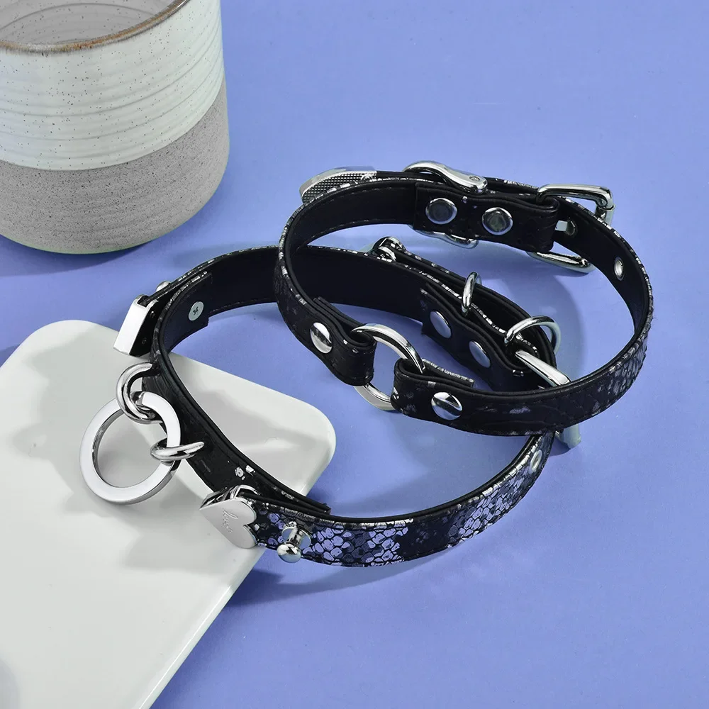 Collier gothique punk sous-culture quotidienne à motifs de serpent, décolleté géométrique en forme de cœur, décolleté rétro, vêtements à la mode