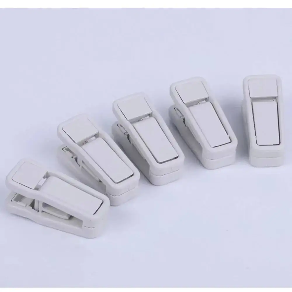 Kunststoff-Kleiderbügelclips, schmale Samt-Kleiderbügel mit Hosenclip, Hosen- und Rock-Klemmklammern, Kleiderklammern, Kleiderzubehör, Fingerclips – Detail 1