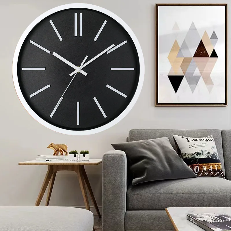 12 Inch Large Ditigal Wall Clock Artists Silent Non-ticking Wall Clocks Living Room for Sending Friend School Decoration