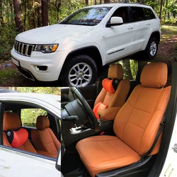 Custom Fit Car Seat Cover Full Set Specific for jeep Grand cherokee modelLaredo (wK2) Middle Perforated Leather Seat Cover