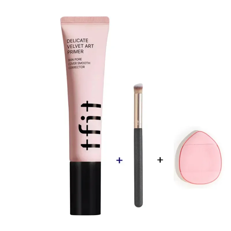 Crème éclaircissante imperméable TFIT pour le visage paresseux, apprêt de maquillage coréen, isolation des pores invisibles, cosmétiques de beauté rares