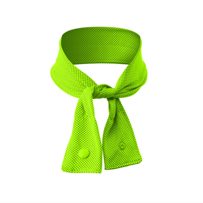 รู้สึกเย็นหลากสีระบายความร้อนผ้าพันคอน้ําแข็งคอห่อแห้งเร็วกีฬาผ้าโพกศีรษะไนลอนแบบพกพาเหงื่อเช็ดผ้าขนหนูสําหรับชายหาด