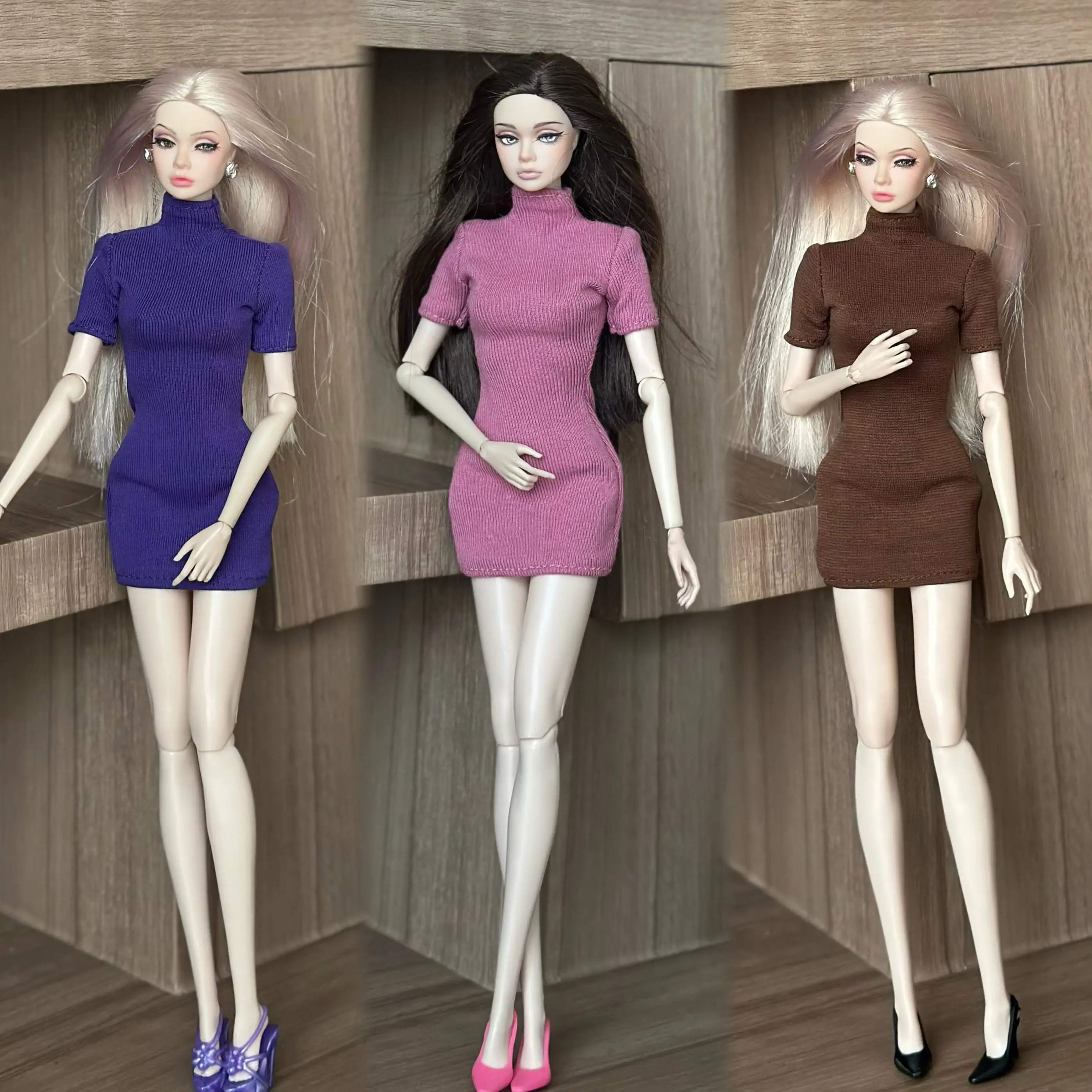 Fashion Doll Toys Short Skirt Pants Dress Clothes Shoes Suit For Your BB FR 1/6 Scale Dolls view 2