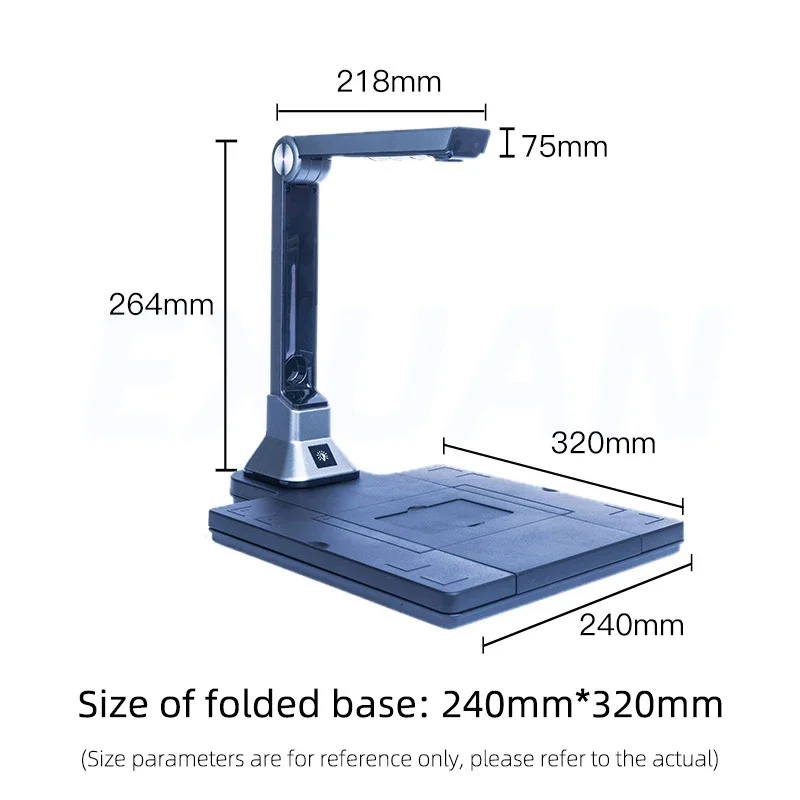 K1000 Portable High Definition Book Scanner  12 Mega-pixel  Capture Size A4 Document Camera for File Recognition Scanner