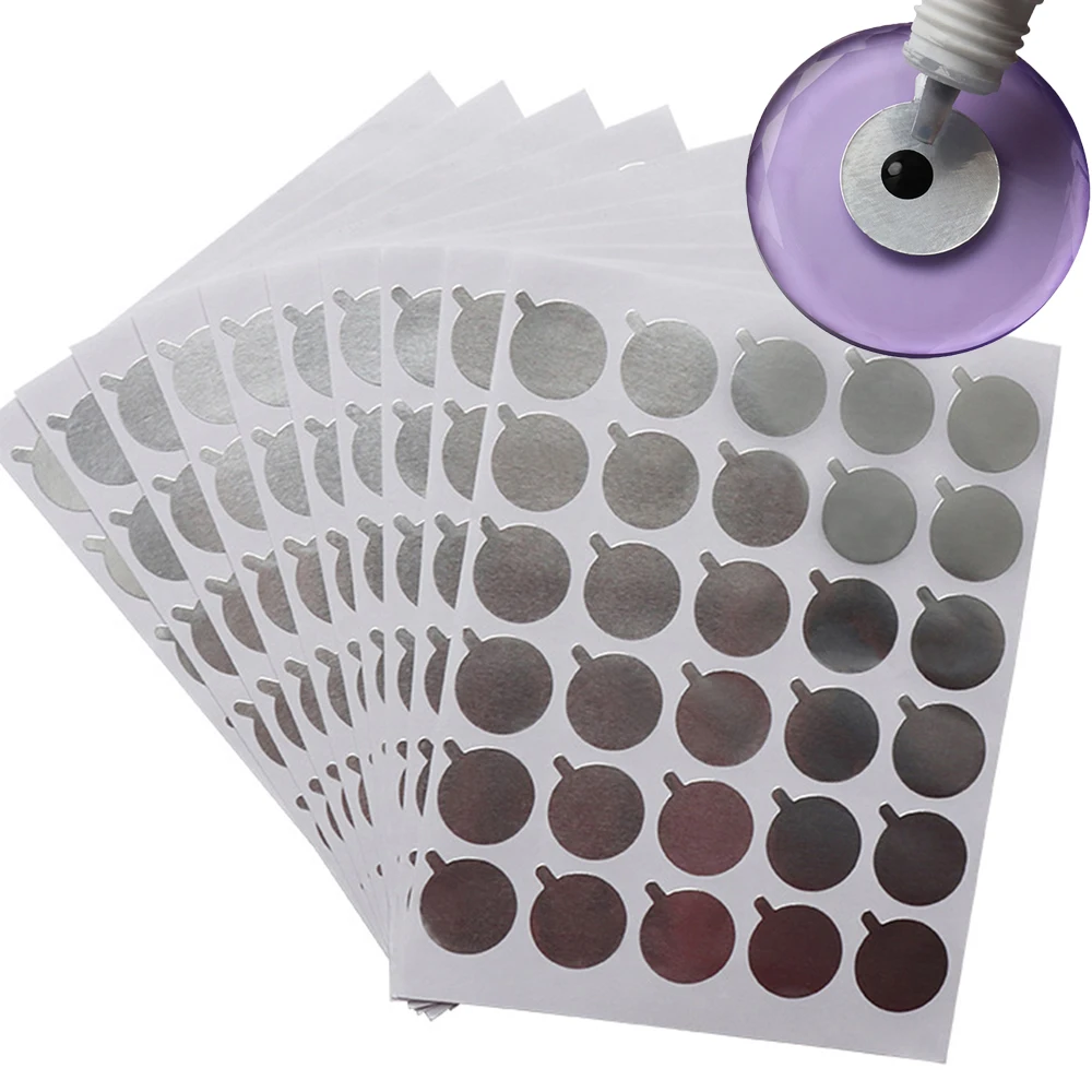 300/900pcs Disposable Eyelash Glue Sticker Glue Holder Foil Pallet Paper Pads And Jade Stone Holder For Eyelash Extension Tool