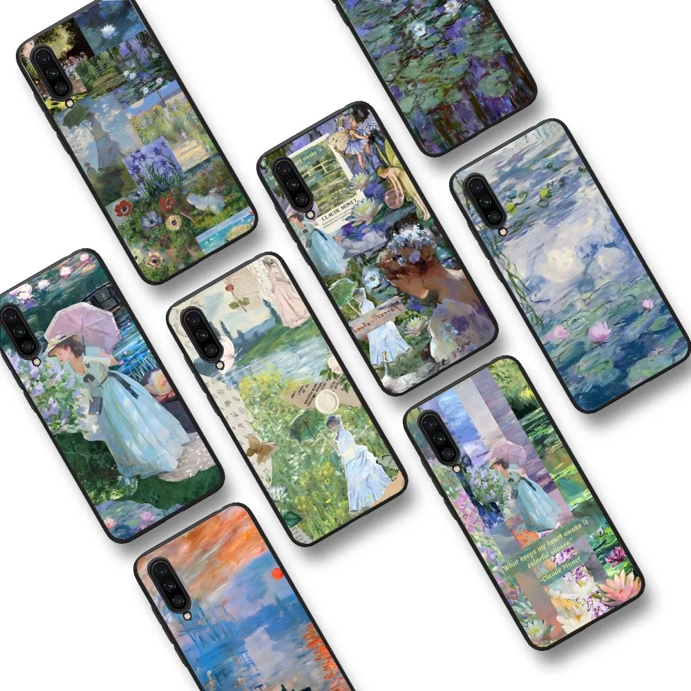 Claude Monet Impressionist Art iphone case For Xiaomi Mi 5X 8 9 10 11 12 lite pro 10T PocoX3pro PocoM3 Note 10 pro lite